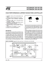 Datasheet UC2842AD1 производства STMicroelectronics
